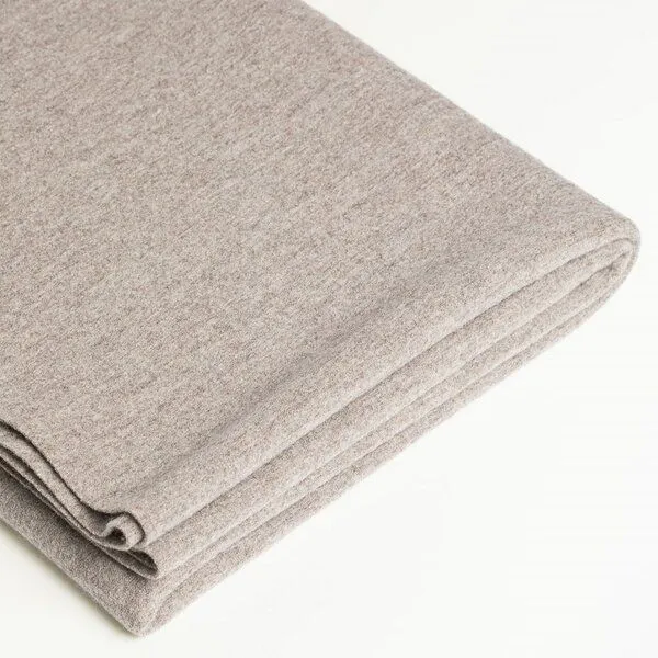 Gottstein Gottstein Wolldecke aus 100% Merino-Schurwolle 145x200 cm, Hell-braun, – Produktbild 1 von 4