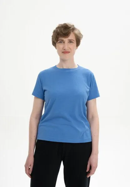 MELA MELA T-Shirt Style KHIRA aus 100% Bio-Baumwolle, Azur, – Produktbild 1 von 4