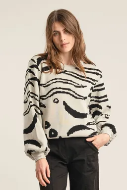 KOMODO KOMODO Damen vegan Pullover Tiger Hope Off White – Produktbild 1 von 1