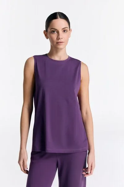 True North True North Damen Top aus Bio-Baumwolle & Tencel Modal T1211, Weinbeere, – Produktbild 1 von 3