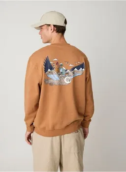 KnowledgeCotton Apparel KnowledgeCotton Apparel Lockeres Sweatshirt mit Rückenprint aus Bio-Baumwolle – Produktbild 1 von 1