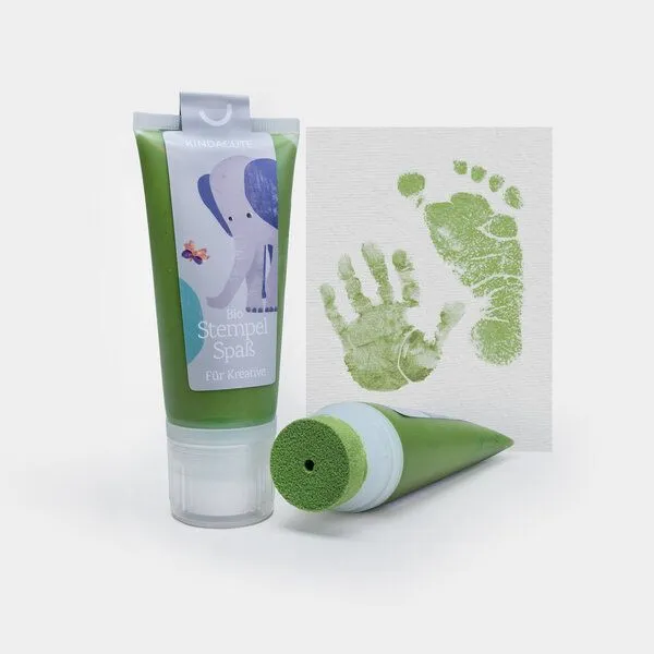 KINDACUTE KINDACUTE Bio Stempelspaß für Babys & Kids, Olive, – Produktbild 1 von 4
