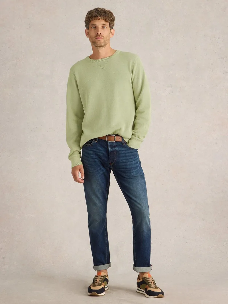 White Stuff Pullover Attadale mit Rundhalsausschnitt - M, Hellgrün, – Produktbild 2 von 4