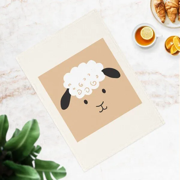 PepMelon Schaf Bio-Baumwoll-Geschirrtuch, 50 x 70 cm – Produktbild 3 von 4