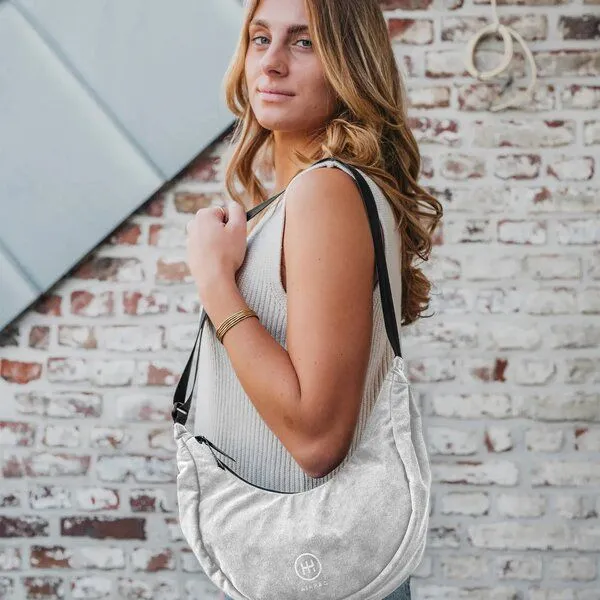 Airpaq Airpaq Moonbag Mini aus Lederimitat, Grau, – Produktbild 2 von 4