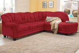 Home affaire Ecksofa Camelita, Landhaus Sofa, 2 Varianten: Recamiere- oder Ottomane, L-Form, wahlweise mit Bettfunktion – Produktbild 1 von 1