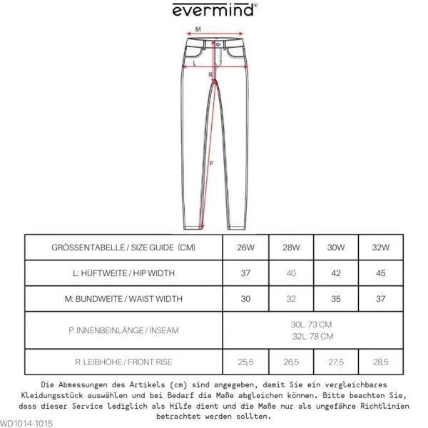 Evermind Evermind W's Skinny Fit-WD1014, Sapphire blue, – Produktbild 1 von 5