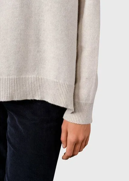 Klitmøller Collective Klitmøller Collective Strickpullover Cirkeline aus mulesingfreier Wolle, Grau (pastel grey), – Produktbild 4 von 5
