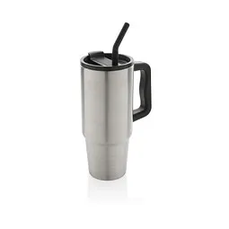 XD Collection XD Collection Vakuum-Isolierbecher Embrace Deluxe aus RCS, 900 ml, Silber, – Produktbild 1 von 1