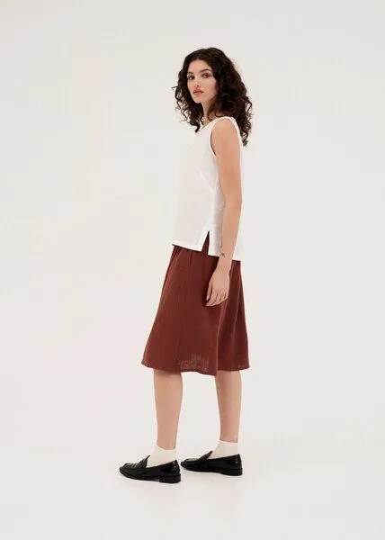 AmourLinen AmourLinen Klassisches Leinenoberteil COLETTE, Weiß, – Produktbild 2 von 4