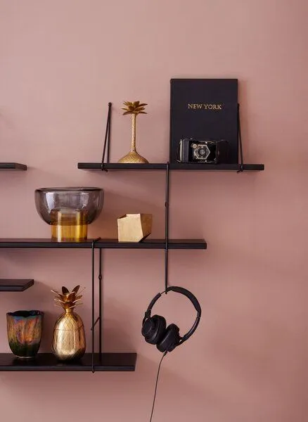 Hausen Hausen Wandregal SHRINK shelf black, Black, – Produktbild 3 von 3