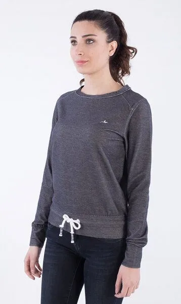 ORGANICATION ORGANICATION WOR-2129 DAMEN SWEATSHIRT, Marine, – Produktbild 2 von 3