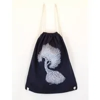 Life Tree Life-Tree Sportbeutel aus Biobaumwolle Fairwear für in Weiß/Blau/Burgund/Schwarz, Navy, – Produktbild 1 von 1