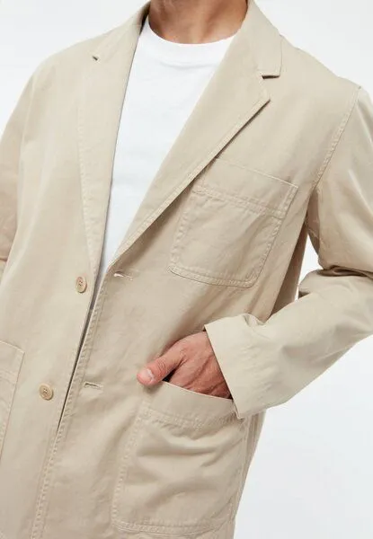 Givn Berlin Givn Berlin Leichte Jacke GBJASPER aus Bio-Baumwolle, Oat beige, – Produktbild 3 von 3