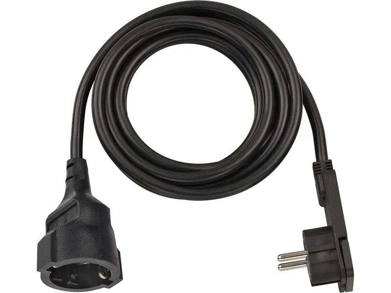 Brennenstuhl brennenstuhl Verlängerungskabel mit Flachstecker, schwarz, 3 m – Produktbild 1 von 2