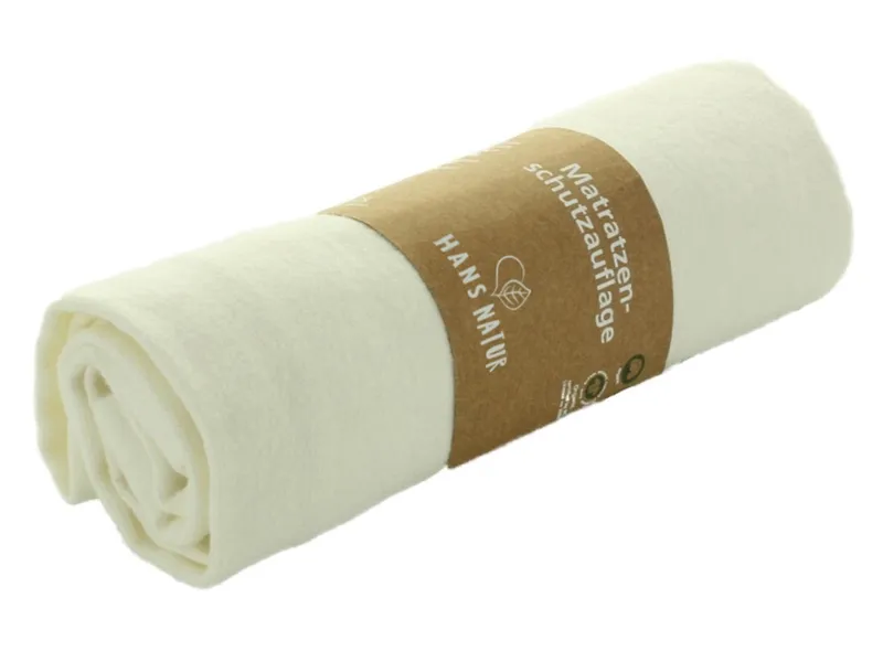 HANS NATUR Matratzenauflage Bio-Baumwolle natur Maße ca. 40 x 70 cm, Natur, – Produktbild 1 von 2
