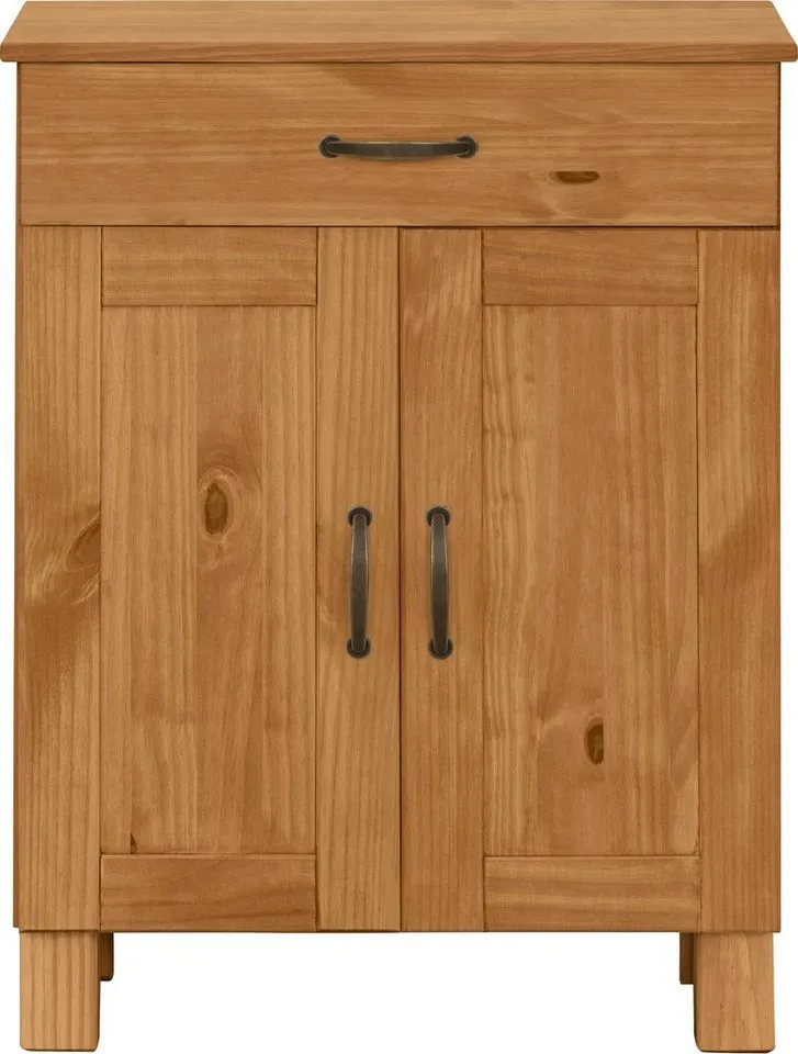Home affaire Unterschrank Rodby FSC®-zertifiziertes Massivholz, Breite 60cm, Höhe 80cm, Beige, – Produktbild 3 von 5