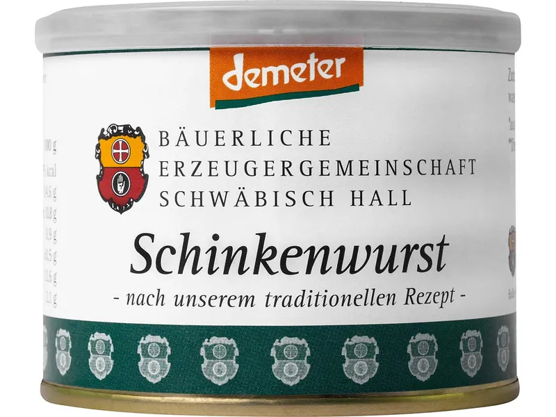 Bäuerliche Erzeugergemeinschaft Schwäbisch Hall Bäuerliche Erzeugergemeinschaft Schwäbisch Hall Bio-Schinkenwurst, 200 g – Produktbild 1 von 1