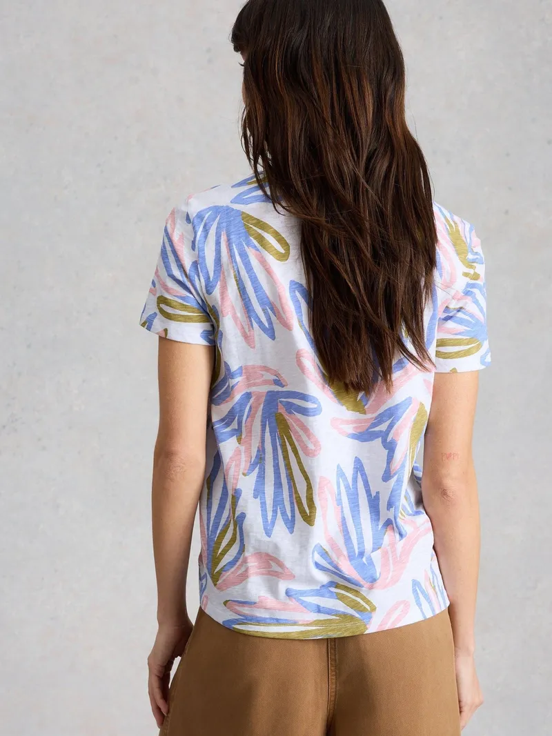 White Stuff T-Shirt Abbie - 38, Elfenbein print, – Produktbild 4 von 4