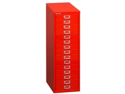 Bisley Bisley Schubladenschrank 15 Schübe, DIN A4 rot – Produktbild 1 von 1