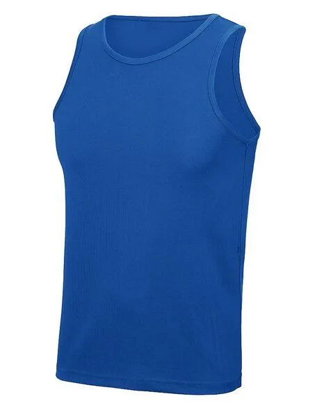 Just Cool Just Cool Muskelshirt Ärmellos Recyceltes Polyester, Blau, – Produktbild 2 von 3