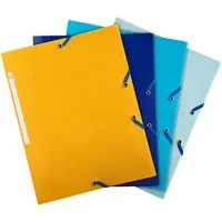 Exacompta 24 Exacompta Sammelmappen "BeeBlue", DIN A4, Gummizug, 3 Klappen, sortiert – Produktbild 1 von 1