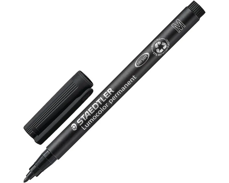 Staedtler Staedtler Universalstift 'Lumocolor 317' mittel schwarz permanent – Produktbild 3 von 6