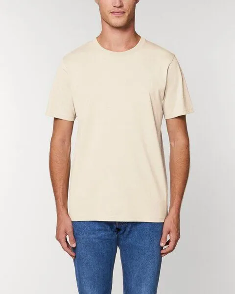 YTWOO YTWOO Herren schweres Bio T-Shirt. Männer Premium Basic Shirt. Heavy Cotton, Natural, – Produktbild 1 von 4