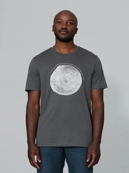 watapparel watapparel T-Shirt Unisex Baumscheibe, Anthracite, – Produktbild 2 von 4