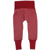 Cosilana Cosilana Baby Hose mit Bund kbT Schurwolle u Seide, Rot-geringelt, – Produktbild 1 von 1