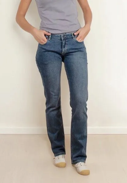 TORLAND TORLAND Straight Fit Damenjeans JOAN, Mid indigo (blau), – Produktbild 1 von 5