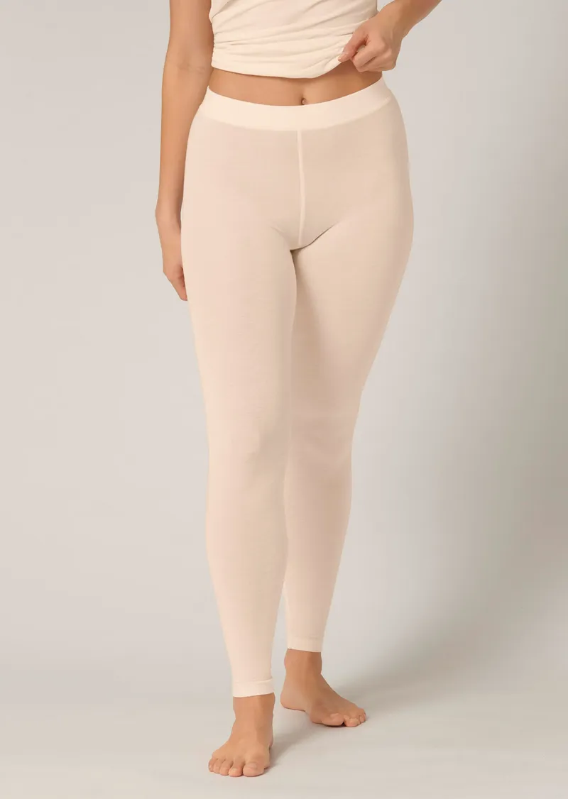 Sloggi Unterzug-Leggings mit Merinowolle - cremeweiß - Gr. L von Goldner Fashion, Weiß, – Produktbild 1 von 3