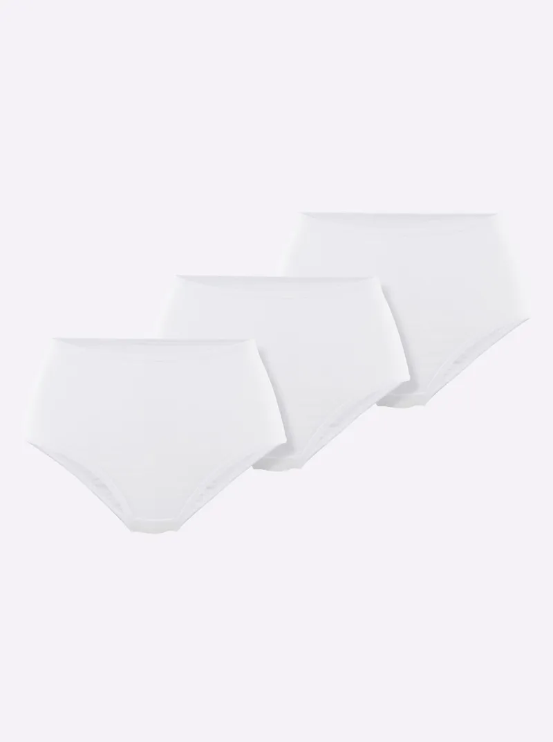 wäschepur Taillenslip 3 Stück weiß, 3 stück weiß, – Produktbild 2 von 3