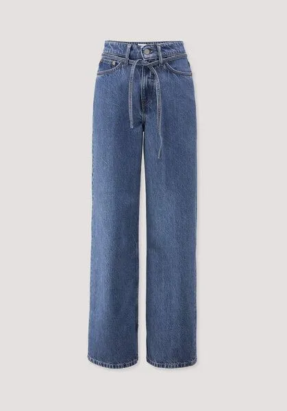 hessnatur hessnatur Jeans ALVA Wide Leg Soft aus Bio-Baumwolle mit TENCEL Lyocell, Dark blue, – Produktbild 7 von 8