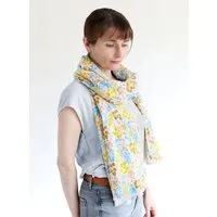 Djian Djian Schal aus 100% Bio-Baumwolle – Lily, Rosa / gelb / bunt, – Produktbild 1 von 1
