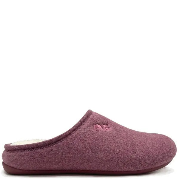 thies Veganer Hausschuh "thies ® Organic Slipper", aus superweicher Bio-Baumwolle, Bordeaux (rot), – Produktbild 1 von 4