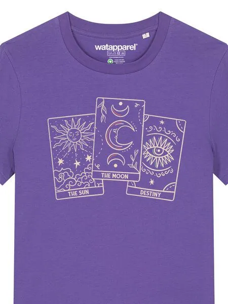 watapparel watapparel T-Shirt Frauen Tarot Set, Purple love, – Produktbild 3 von 3