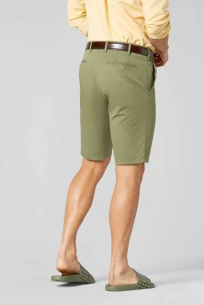 Meyer MEYER Baumwoll Stretch Bermuda, Grün (oliv), – Produktbild 3 von 4