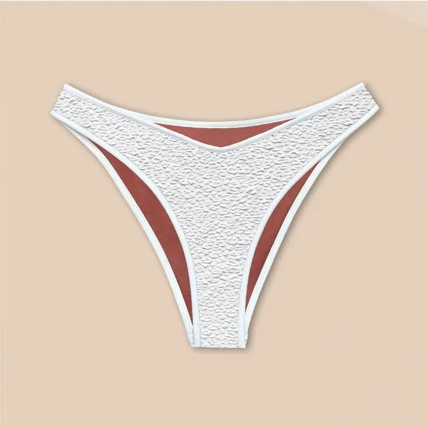 Woodlike Ocean Woodlike Ocean Contour Cheeky Bikini Pant - wendebar weiß / rose brown / lila, Weiss, – Produktbild 4 von 4