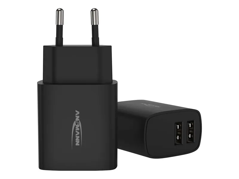 Ansmann Ansmann USB-Ladegerät "Home Charger HC212", 2,4 A, 12 W, 2x USB-A, schwarz – Produktbild 1 von 1