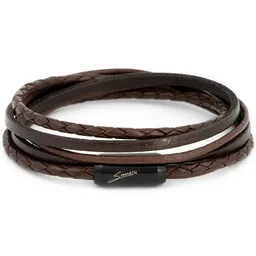 Simaru Simaru Echtleder Wickelarmband braun, Lederarmband mit Magnetverschluss – Produktbild 1 von 1