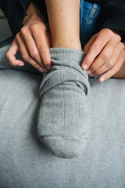 SALZWASSER SALZWASSER 2 Paar Grobstricksocken Bio-Baumwolle, Hellgrau (grau), – Produktbild 2 von 4