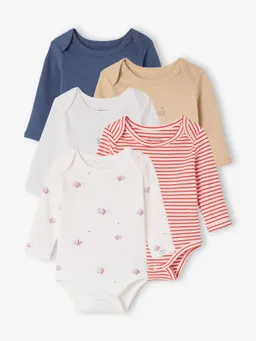 Vertbaudet 5er-Pack Baby Langarm-Bodys – Produktbild 1 von 1