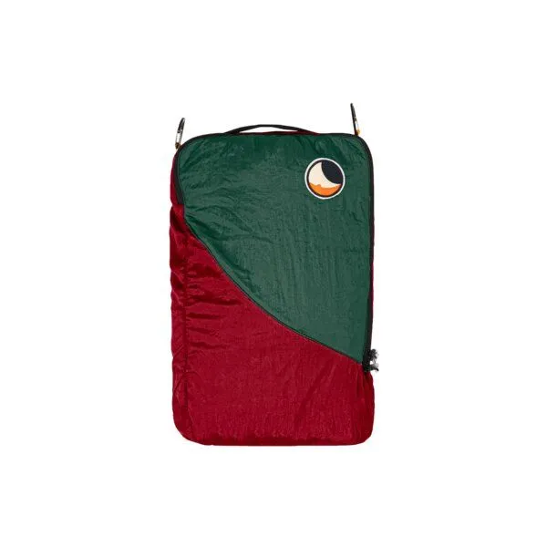 Ticket to the Moon Ticket to the Moon Packwürfel "Travel Cube Large" upcycled, Burgundy/dunkelgrün, – Produktbild 2 von 2