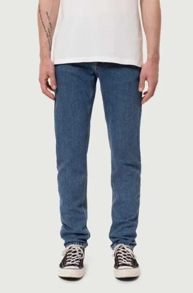 Nudie Jeans Nudie Jeans Straight Fit Jeans Steady Eddie II, Blue, – Produktbild 5 von 8