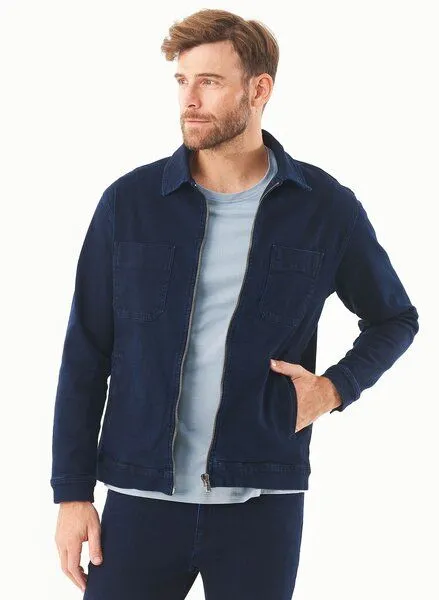 ORGANICATION ORGANICATION Jeansjacke aus Bio-Baumwolle, Blau(dark navy), – Produktbild 1 von 4