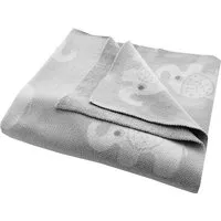 HANS NATUR Babydecke Bio-Baumwolle, Elefanten grey Maße 80 x 100cm – Produktbild 1 von 1