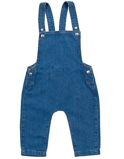 Babybugz Babybugz Baby Denim Jeans - Latzhose aus Bio - Baumwolle, Denim blau, – Produktbild 3 von 3