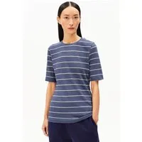 ARMEDANGELS ARMEDANGELS JAANISARA FINE STRIPE Damen T-Shirt aus Bio-Baumwoll Mix, Nightshadow-oatmilk, – Produktbild 1 von 1
