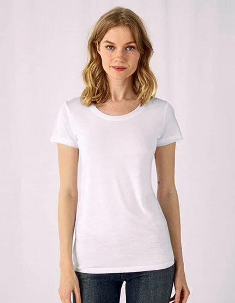 B&C Collection B&C Collection Damen Kurzarm T-Shirt Rundhals – Produktbild 2 von 3